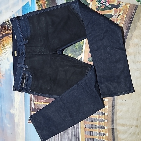 True Religion Rocco Slim Fit Blue & Black Jeans Size 38x34 - Picture 1 of 12